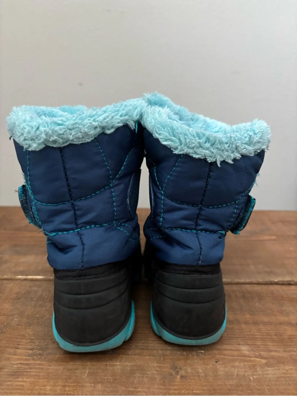 Kamik Infant Winter Snow Boots Blue Toddler Size 4